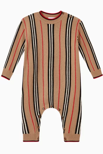 Icon Stripe Cashmere Wool Jumpsuit 