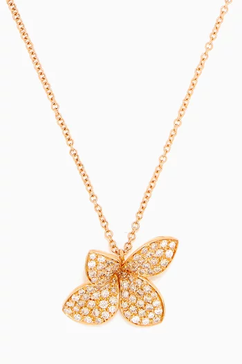 Petit Garden Necklace with Diamonds in 18kt Rose Gold