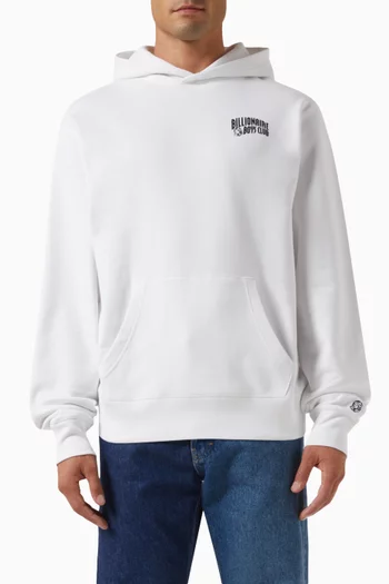 Small Arch Logo Hoodie in Cotton