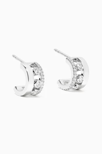 Move Romane Diamond Earrings in 18kt White Gold    