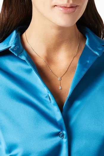My Twin Tie Diamond Necklace