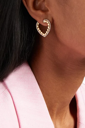 Aloria Diamond Earrings in 18kt Yellow Gold