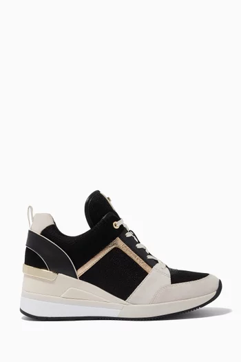 Georgie Sneakers in Mixed Leather  