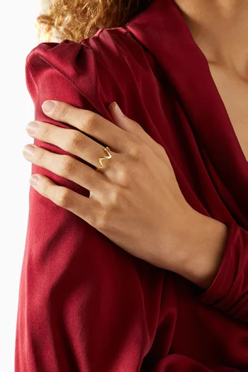 Sofia Ring in 18kt Gold-plated Sterling Silver