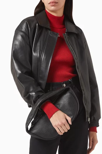 Cush Shoulder Bag in Flat Grain Leather