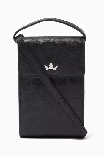 Mini Award Messenger Bag in Leather 