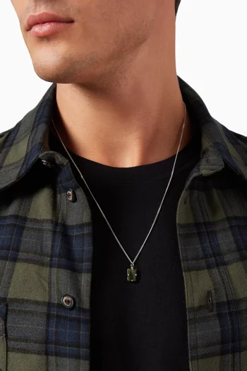 Lennox Jasper Necklace in Sterling Silver    