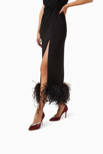 Nadira 90 Pumps in Satin