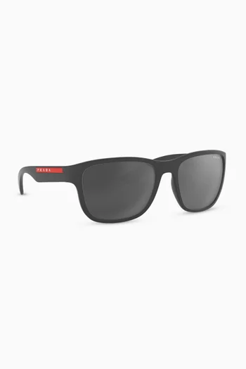 Squared Sunglasses in Acetate   