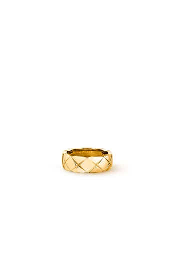 Quilted motif, small version, 18K yellow gold