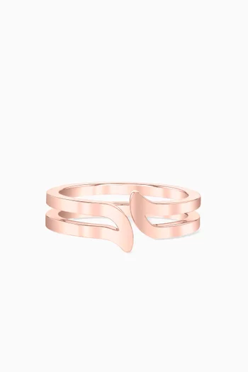 Alif Ring in 18kt Rose Gold