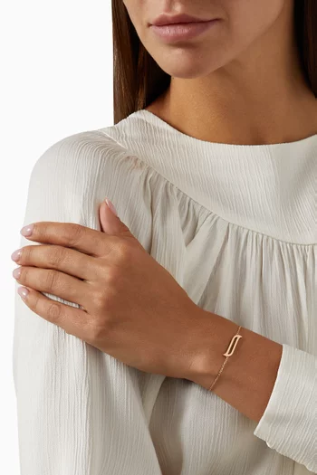 Alif Bracelet in 18kt Rose Gold