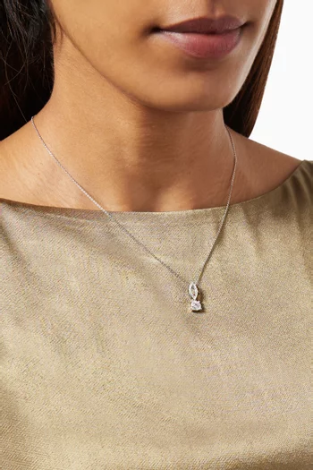 OneSixEight Diamond Pendant Chain in 18kt White Gold   