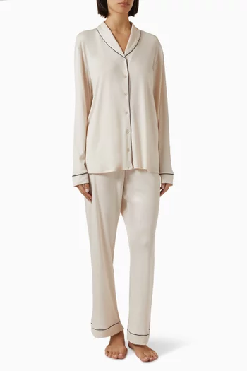 Natural Comfort Long-sleeve Pyjama Set in Lyocell
