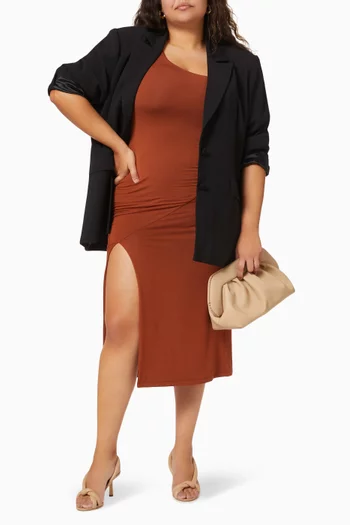 Asymmetric Neck Dress    