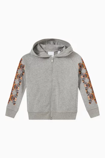 Thomas Bear Hooded Top in Cotton   