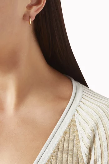 أقراط هاجيز مطلية بالذهب عيار 18 بتصميم مخلب