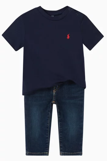 Crewneck T-shirt in Cotton Jersey     