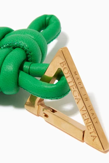 Knotted Key Ring in Nappa     