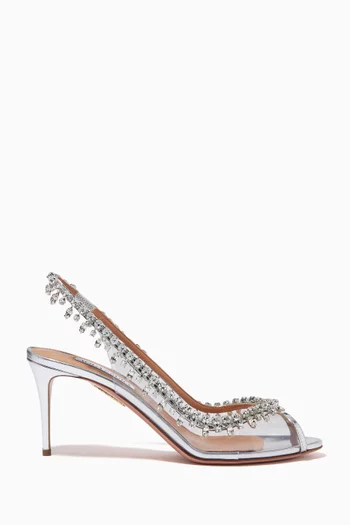 Temptation Crystal Sandals 75 in Leather