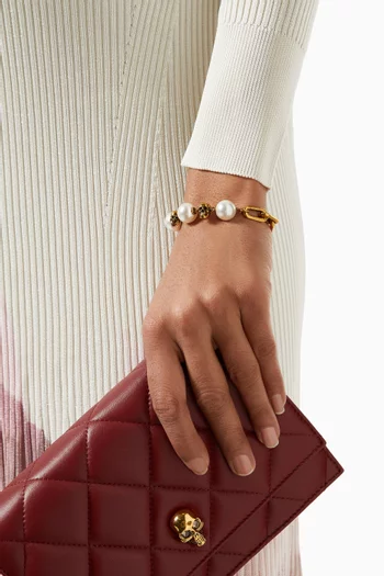 Pearly Skull Bracelet    