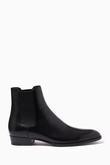 Wyatt Chelsea Boots in Smooth Leather 