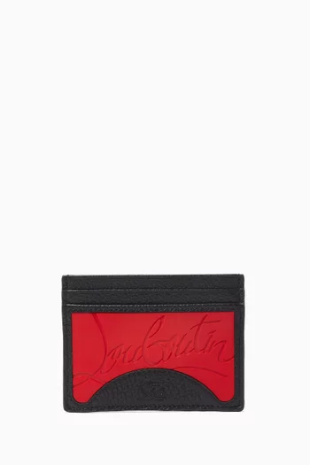 Kios Sneaker Sole Card Case in Calf Leather