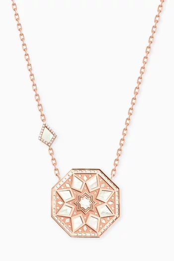 Classic Turath Large Pendant in 18kt Rose Gold       