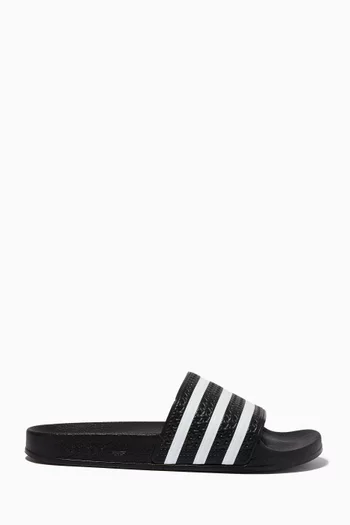 Adilette Slide Sandals in Rubber   
