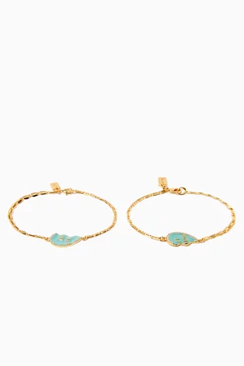 Best Friend Bracelet in 18kt Gold-plated Brass