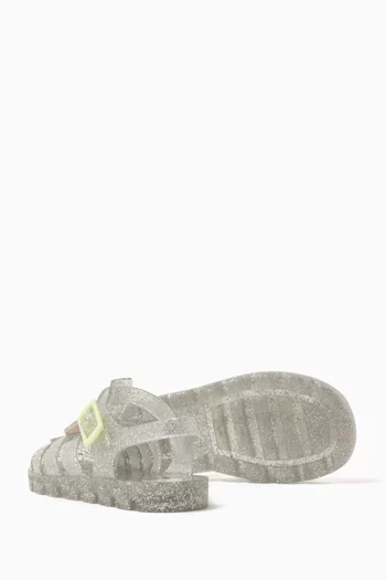 Butterfly Jelly Sandals in Rubber