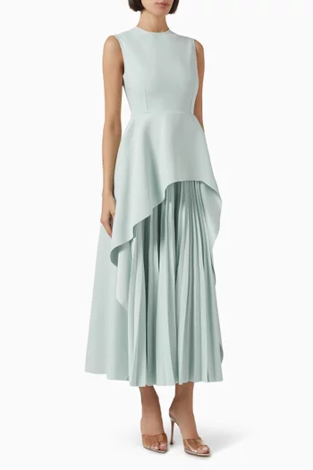 Severny Midi Dress in Satin