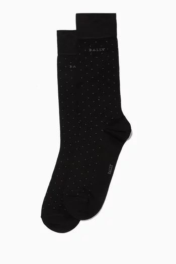 Polka Dot Socks in Cotton   