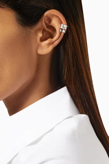 Quatre Radiant Edition Single Clip Earring in 18kt White Gold