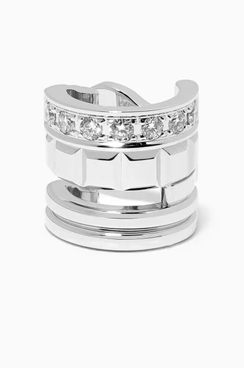 Quatre Radiant Edition Single Clip Earring in 18kt White Gold