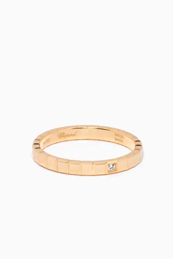 Ice Cube Pure Diamond Ring in 18kt Yellow Gold