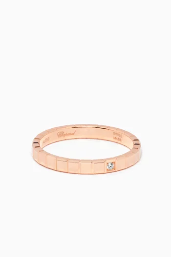 Ice Cube Pure Diamond Ring in 18kt Rose Gold