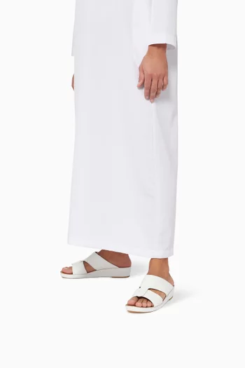 حذاء مفتوح شيركيو كافيار جلد ماعز