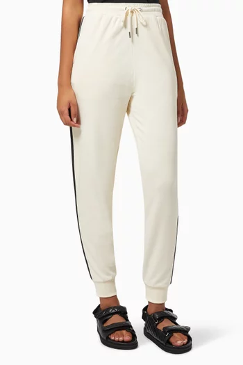 Anna Stripe Sweatpants in Cotton