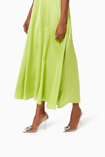 Begum 95 Crystal Slingback Pumps in PVC