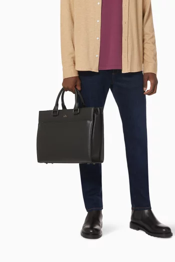 Award Tote Bag in Italian Leather     