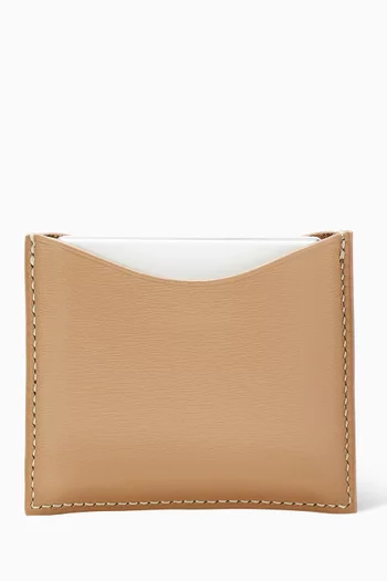 Camel Leather Compact Case