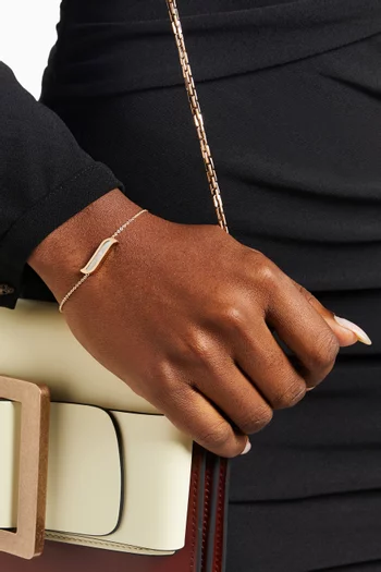 Alif Mosaic Mother of Pearl Bracelet in 18kt Rose Gold  