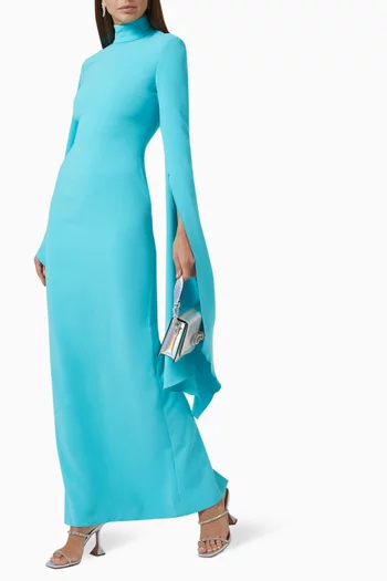 Layla Maxi Dress in Crepe