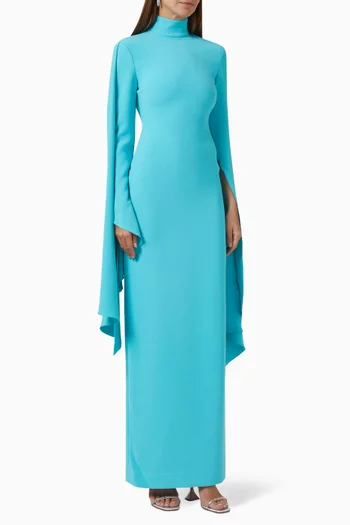 Layla Maxi Dress in Crepe