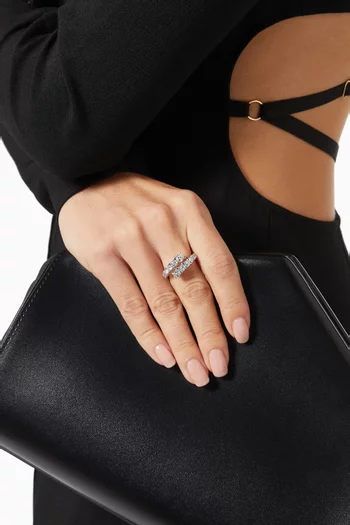 Graduated Round CZ Bypass Ring    
