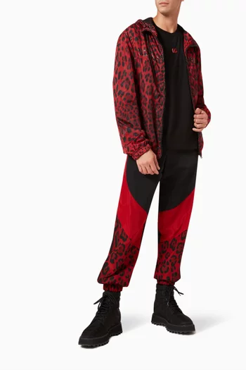 Hot Animalier Oversize Trackpants in Technical Nylon   