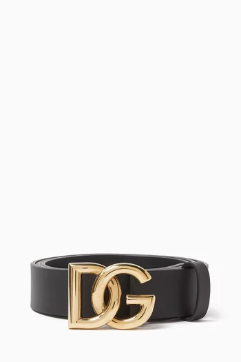 DG Logo Belt in Leather