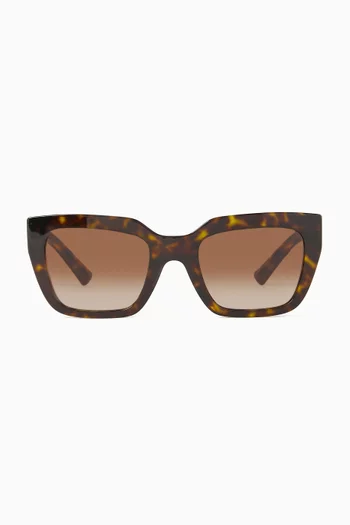 Valentino Garavani Rockstud Square Sunglasses in Acetate  