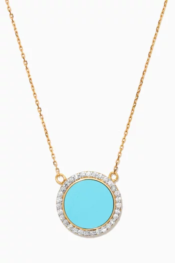 Elina Diamond Pendant Necklace in 18kt Yellow Gold     